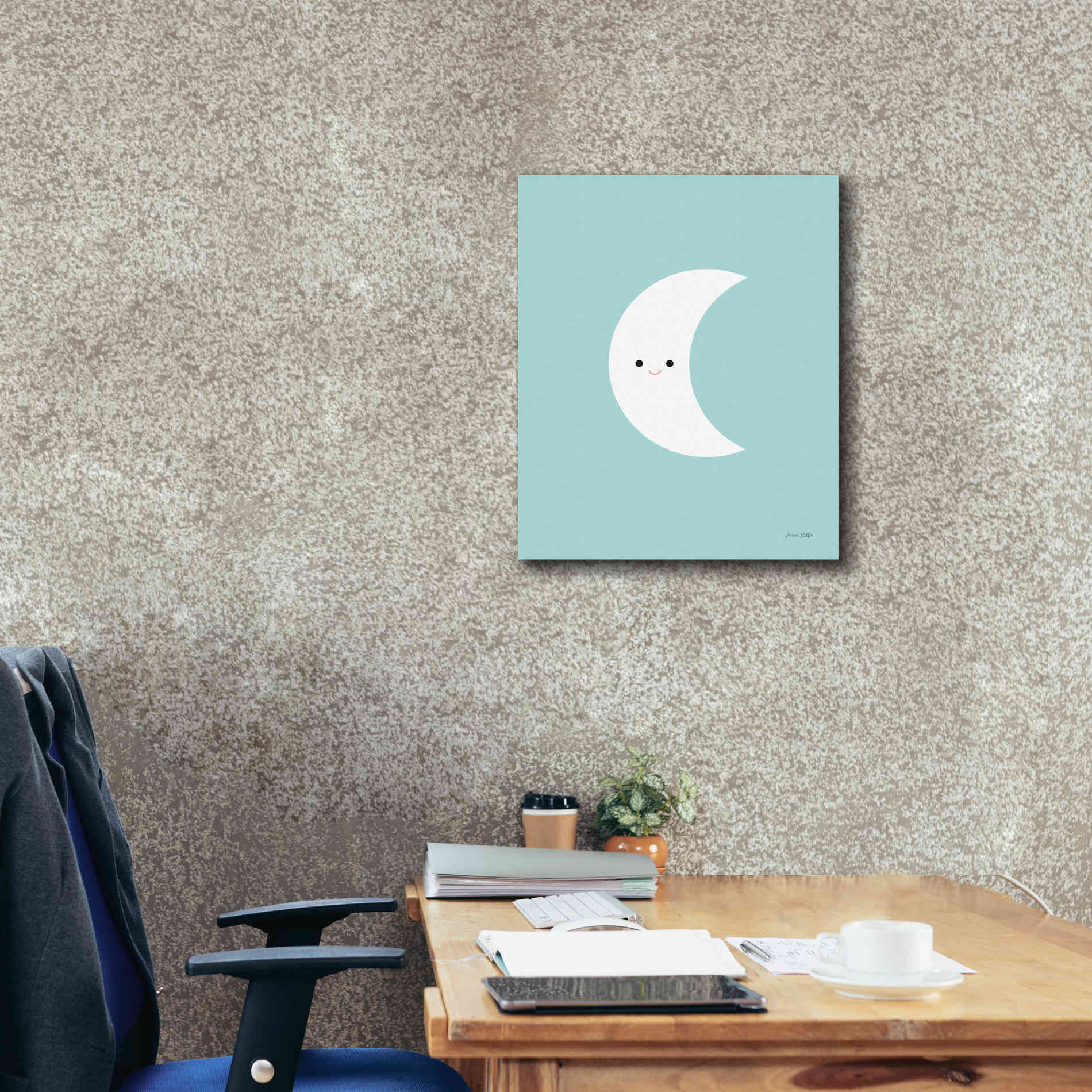 'Moon' by Ann Kelle Designs, Canvas Wall Art,20 x 24