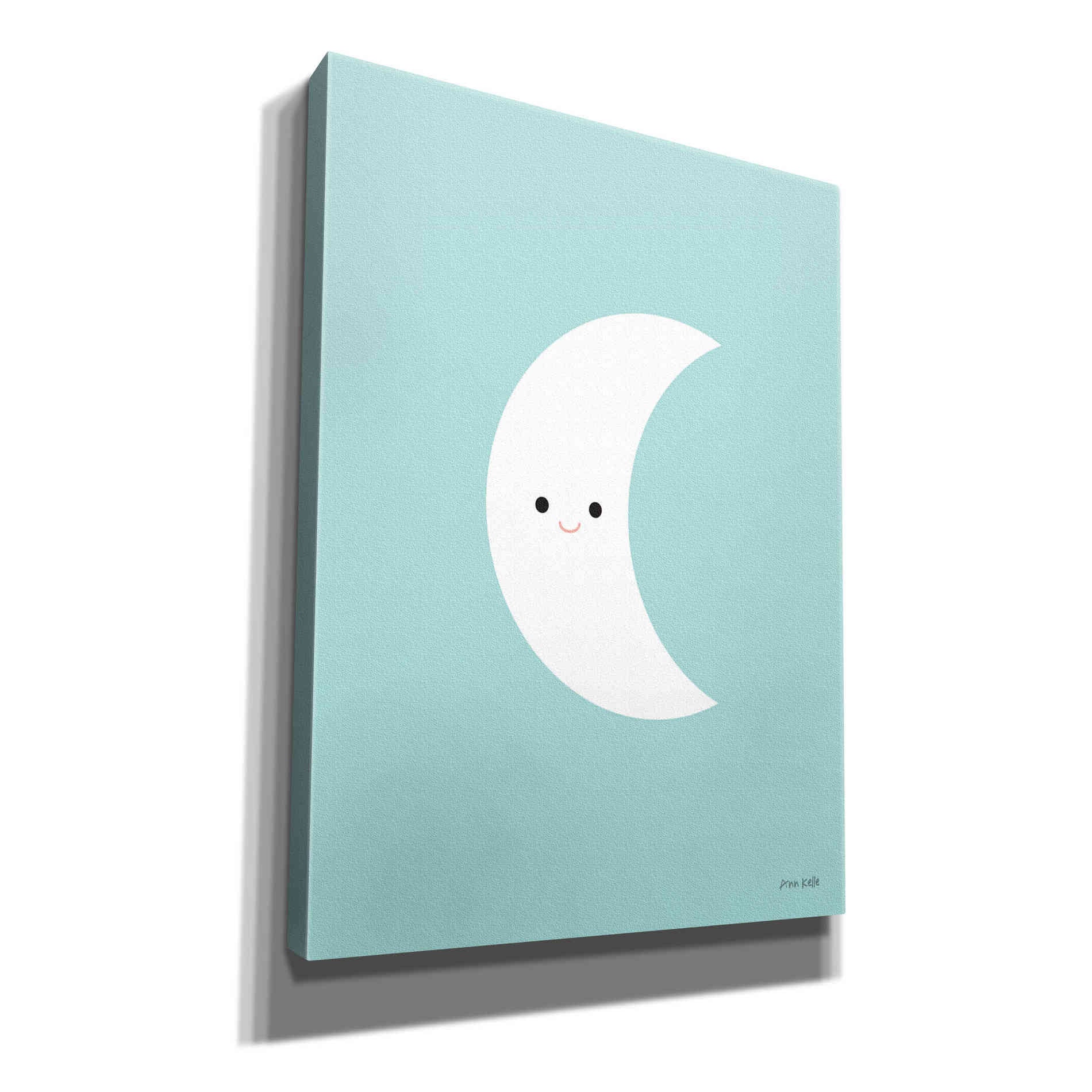 'Moon' by Ann Kelle Designs, Canvas Wall Art,12x16x1.1x0,20x24x1.1x0,26x30x1.74x0,40x54x1.74x0