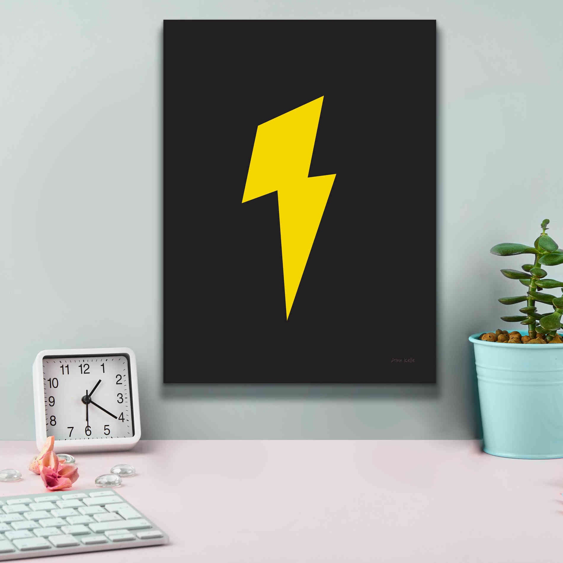 'Lightning' by Ann Kelle Designs, Canvas Wall Art,12 x 16
