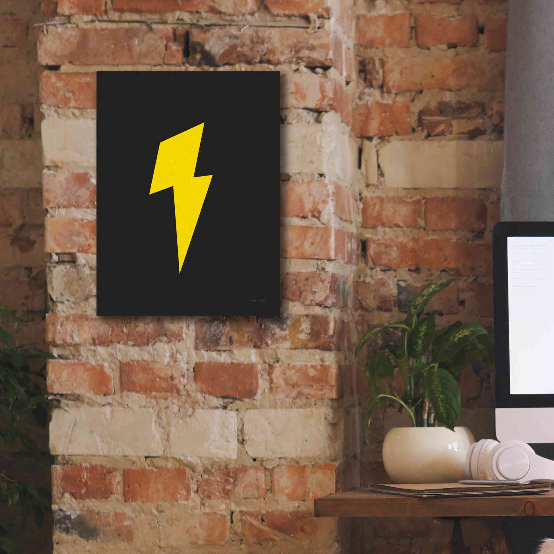 'Lightning' by Ann Kelle Designs, Canvas Wall Art,12 x 16