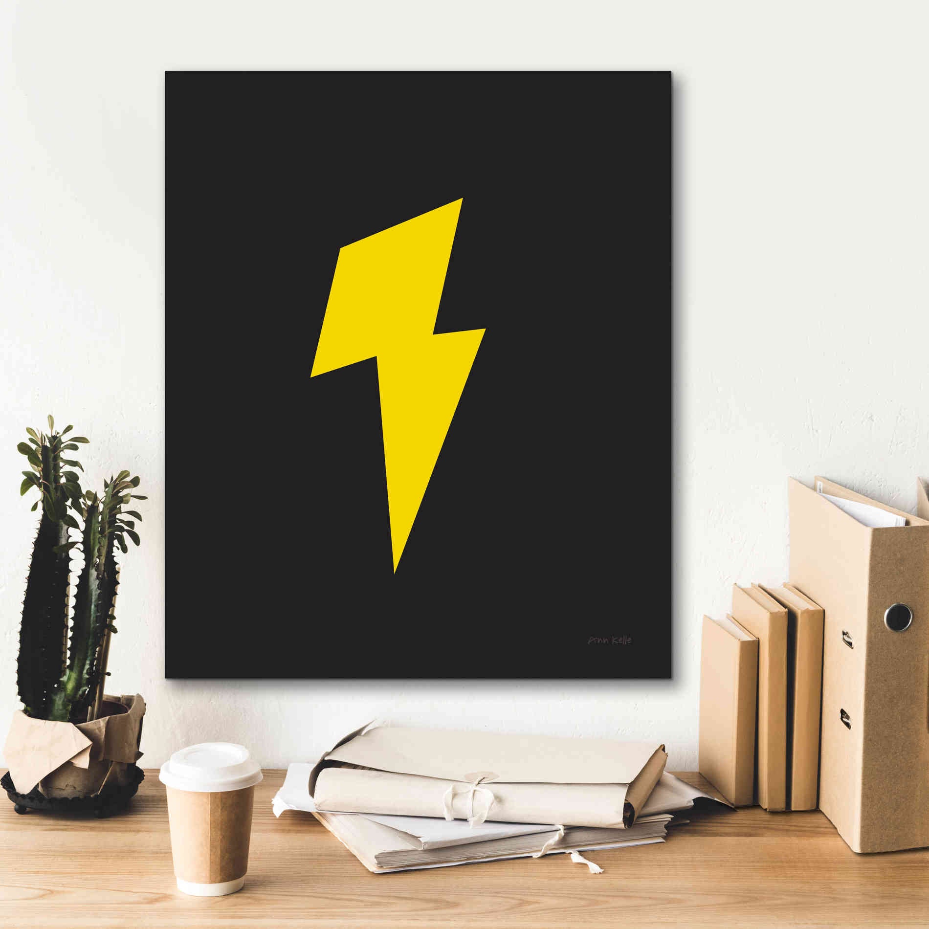 'Lightning' by Ann Kelle Designs, Canvas Wall Art,20 x 24