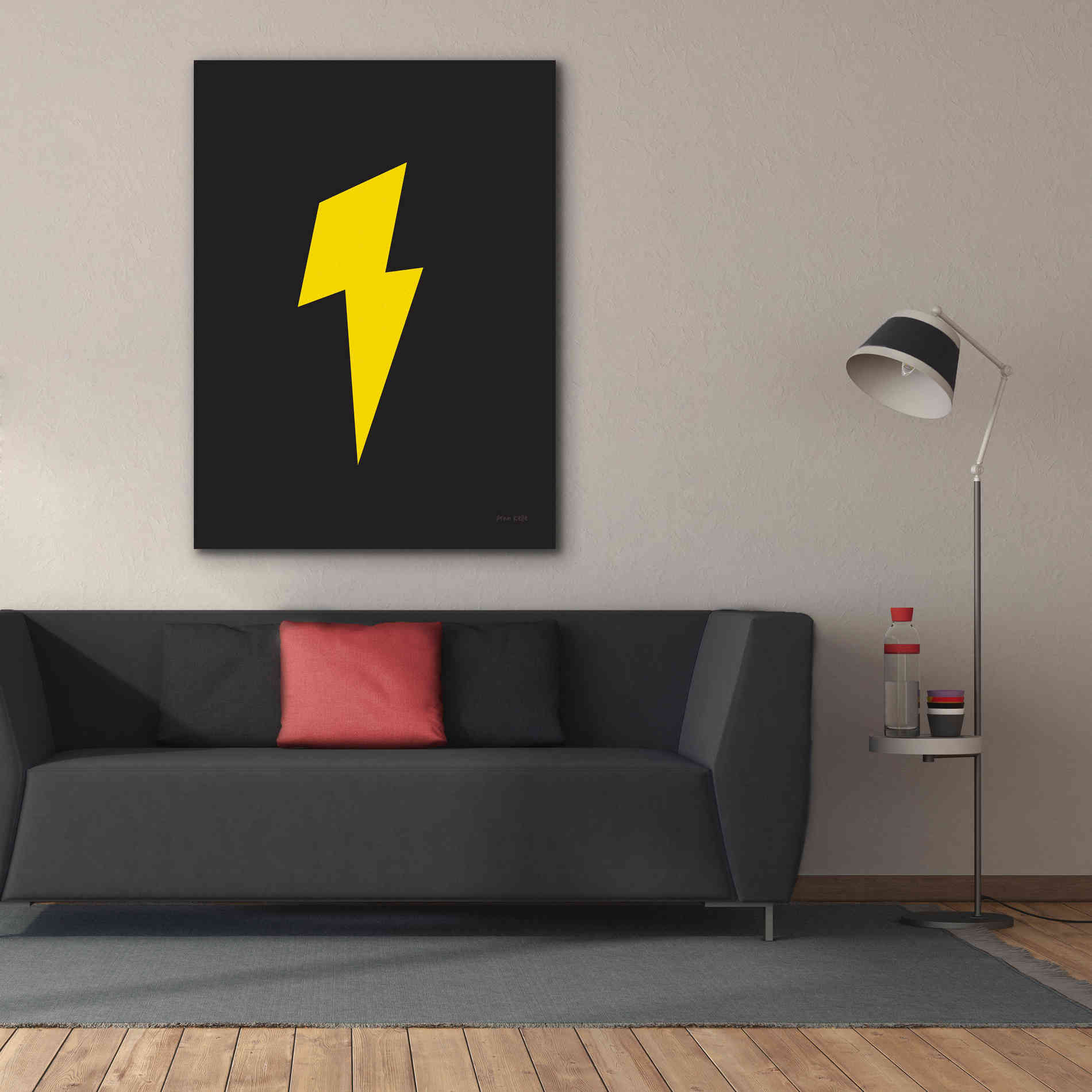 'Lightning' by Ann Kelle Designs, Canvas Wall Art,40 x 54