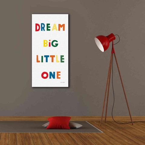 Image of 'Dream Big Little One Bright' by Ann Kelle Designs, Canvas Wall Art,20 x 40