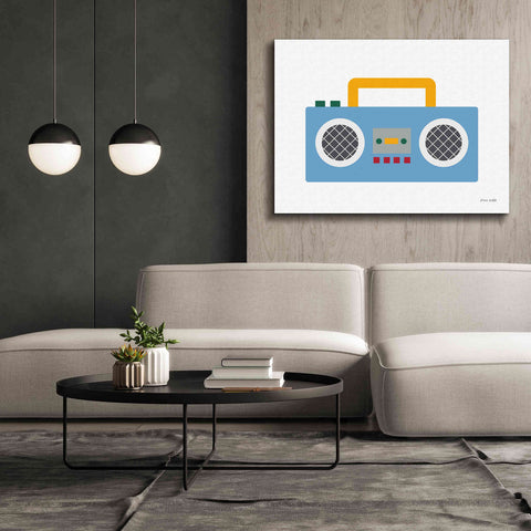Image of 'Retro Boombox' by Ann Kelle Designs, Canvas Wall Art,54 x 40