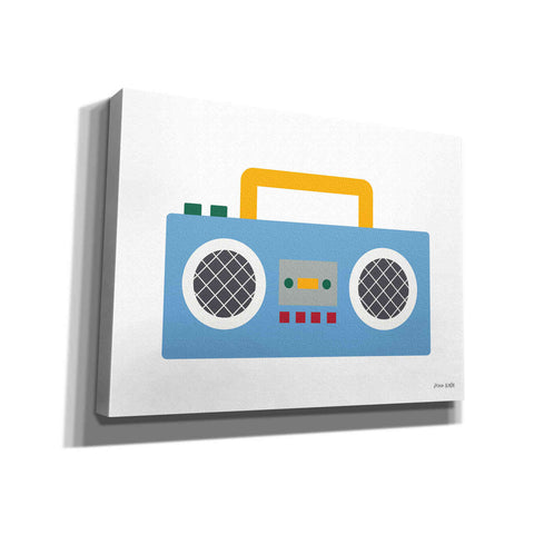 Image of 'Retro Boombox' by Ann Kelle Designs, Canvas Wall Art,16x12x1.1x0,26x18x1.1x0,34x26x1.74x0,54x40x1.74x0