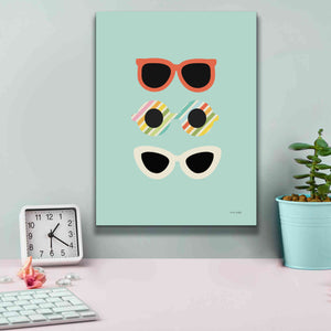 'Glamour Sunglasses' by Ann Kelle Designs, Canvas Wall Art,12 x 16