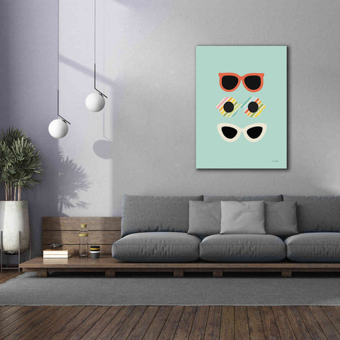 Image of 'Glamour Sunglasses' by Ann Kelle Designs, Canvas Wall Art,40 x 54