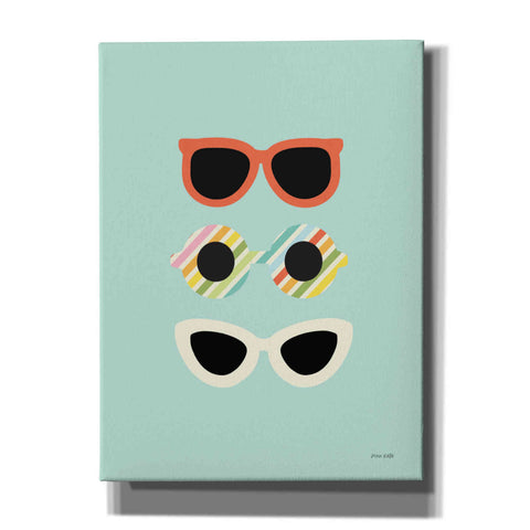 Image of 'Glamour Sunglasses' by Ann Kelle Designs, Canvas Wall Art,12x16x1.1x0,20x24x1.1x0,26x30x1.74x0,40x54x1.74x0