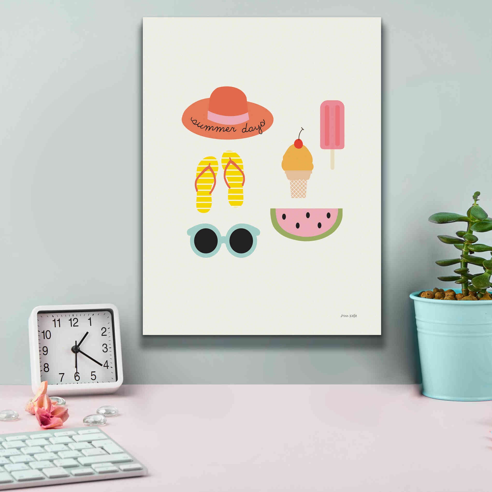 'Summer Daze I' by Ann Kelle Designs, Canvas Wall Art,12 x 16