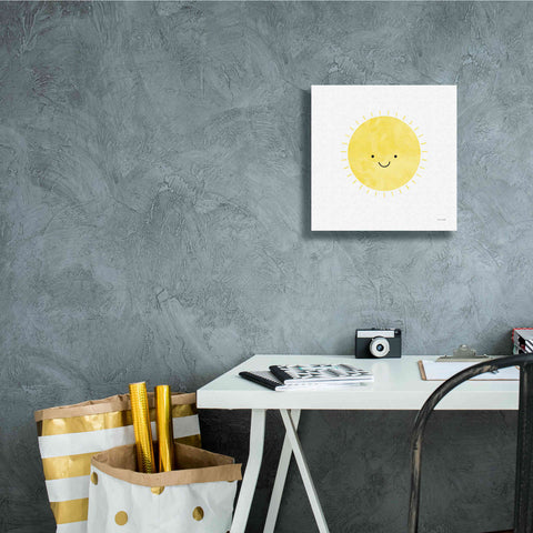 Image of 'Sunny Smile Days' by Ann Kelle Designs, Canvas Wall Art,12 x 12