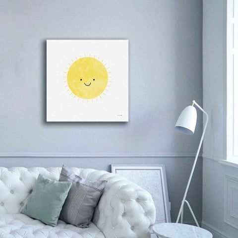Image of 'Sunny Smile Days' by Ann Kelle Designs, Canvas Wall Art,37 x 37