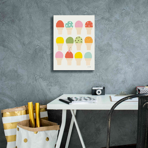 Image of 'Single Scoops' by Ann Kelle Designs, Canvas Wall Art,12 x 16