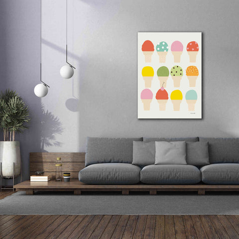 Image of 'Single Scoops' by Ann Kelle Designs, Canvas Wall Art,40 x 54