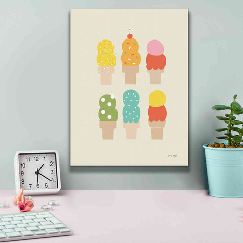 Image of 'Double Scoops' by Ann Kelle Designs, Canvas Wall Art,12 x 16