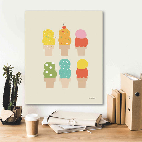 Image of 'Double Scoops' by Ann Kelle Designs, Canvas Wall Art,20 x 24