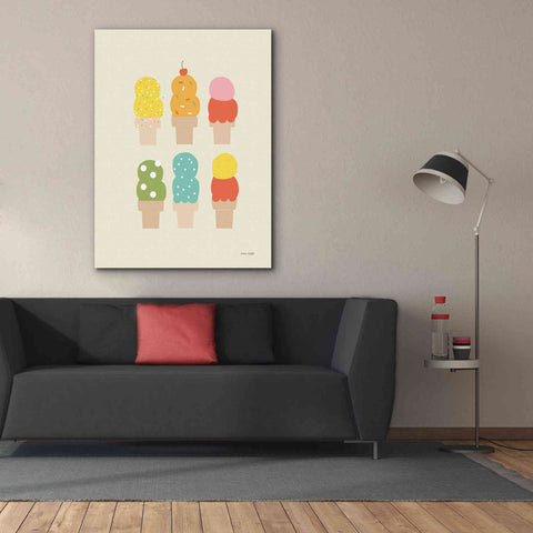 Image of 'Double Scoops' by Ann Kelle Designs, Canvas Wall Art,40 x 54