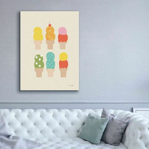 Image of 'Double Scoops' by Ann Kelle Designs, Canvas Wall Art,40 x 54