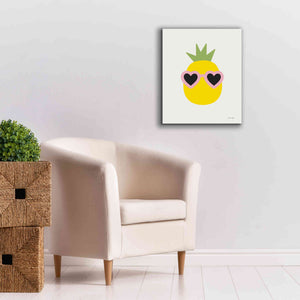 'Sunny Pineapple' by Ann Kelle Designs, Canvas Wall Art,20 x 24