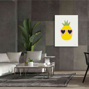 'Sunny Pineapple' by Ann Kelle Designs, Canvas Wall Art,40 x 54