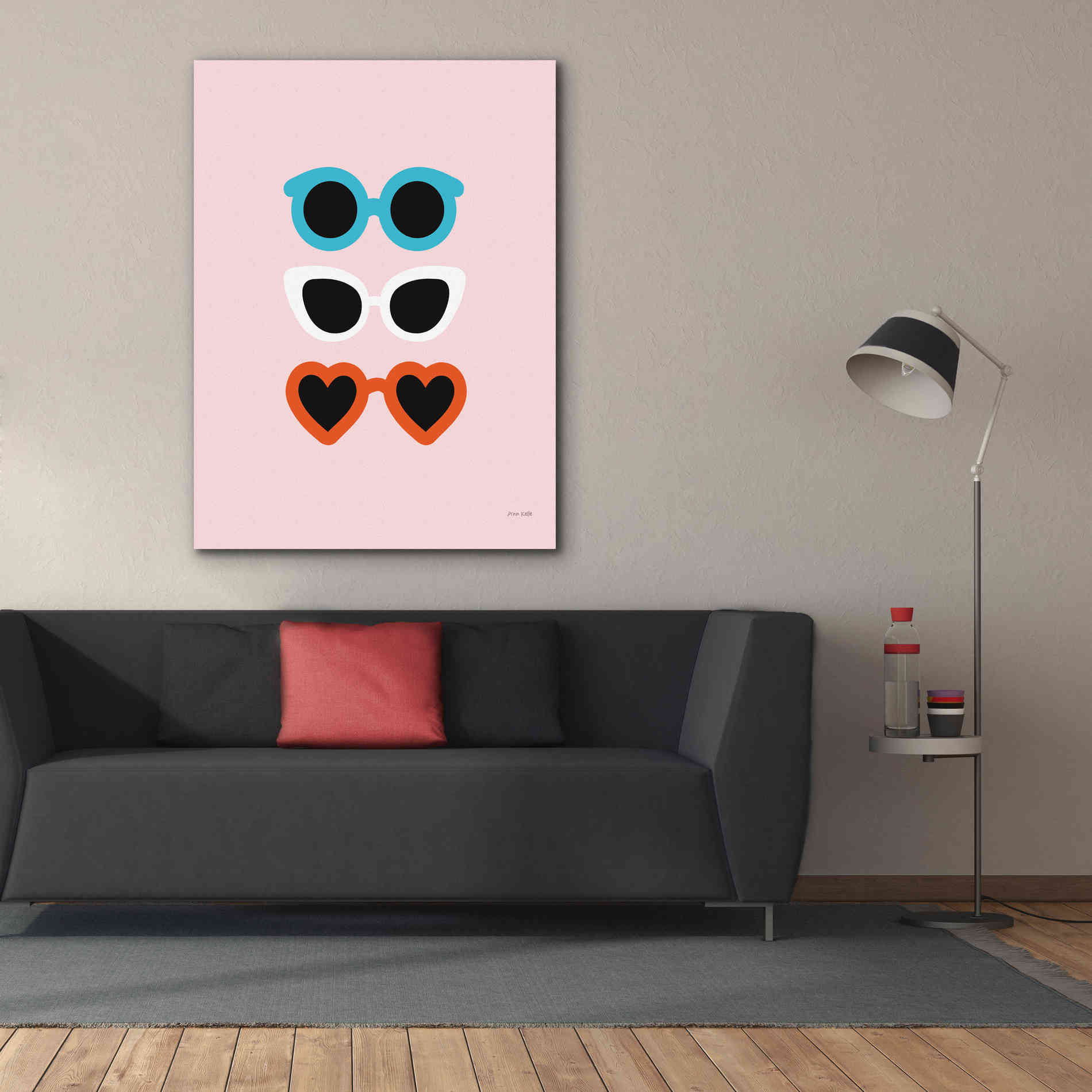 'Sunglasses for All II' by Ann Kelle Designs, Canvas Wall Art,40 x 54