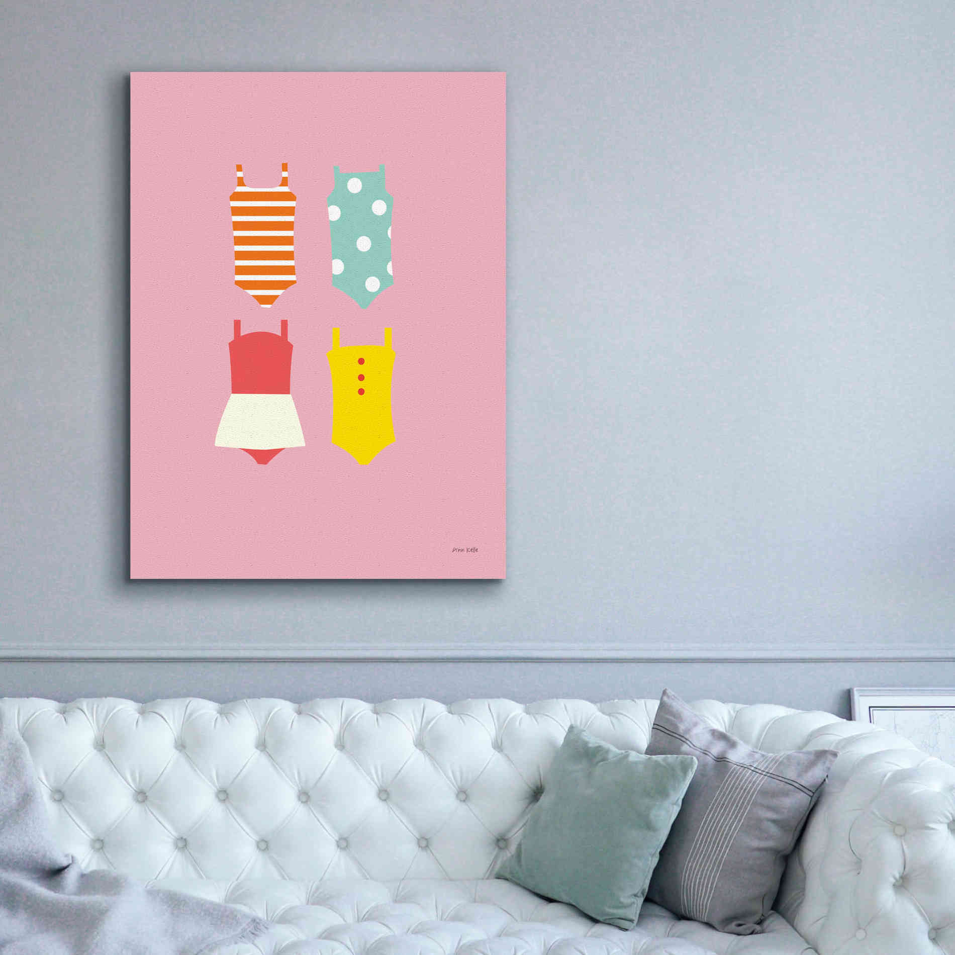 'Bathing Suits Galore II' by Ann Kelle Designs, Canvas Wall Art,40 x 54