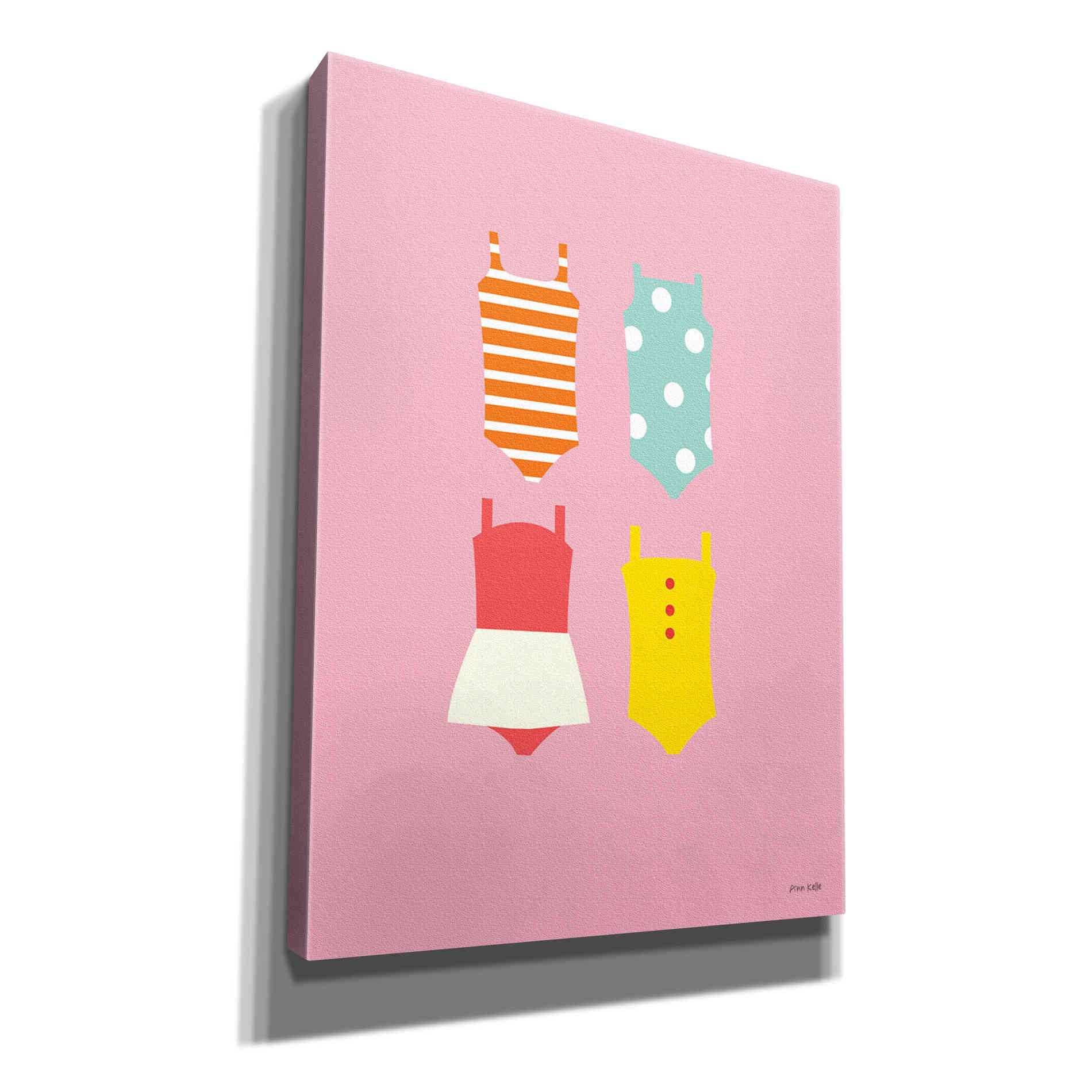 'Bathing Suits Galore II' by Ann Kelle Designs, Canvas Wall Art,12x16x1.1x0,20x24x1.1x0,26x30x1.74x0,40x54x1.74x0