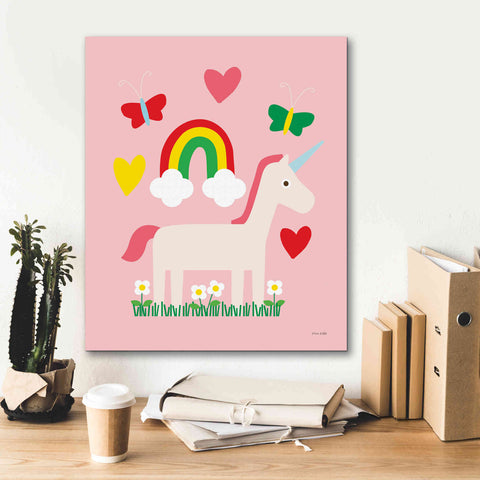 Image of 'Unicorn Fun I' by Ann Kelle Designs, Canvas Wall Art,20 x 24