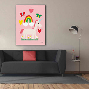 'Unicorn Fun I' by Ann Kelle Designs, Canvas Wall Art,40 x 54