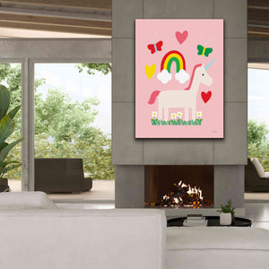 'Unicorn Fun I' by Ann Kelle Designs, Canvas Wall Art,40 x 54