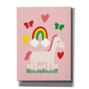 'Unicorn Fun I' by Ann Kelle Designs, Canvas Wall Art,12x16x1.1x0,20x24x1.1x0,26x30x1.74x0,40x54x1.74x0
