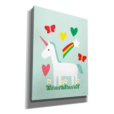 Image of 'Unicorn Fun II' by Ann Kelle Designs, Canvas Wall Art,12x16x1.1x0,20x24x1.1x0,26x30x1.74x0,40x54x1.74x0
