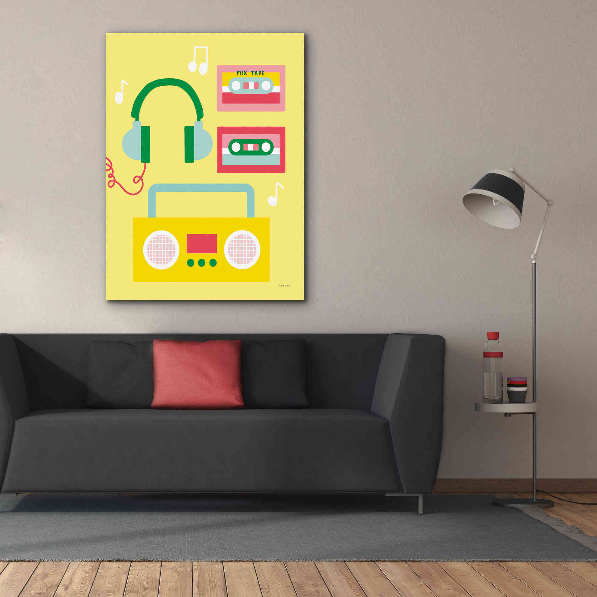 'Lets Listen to Music II' by Ann Kelle Designs, Canvas Wall Art,40 x 54