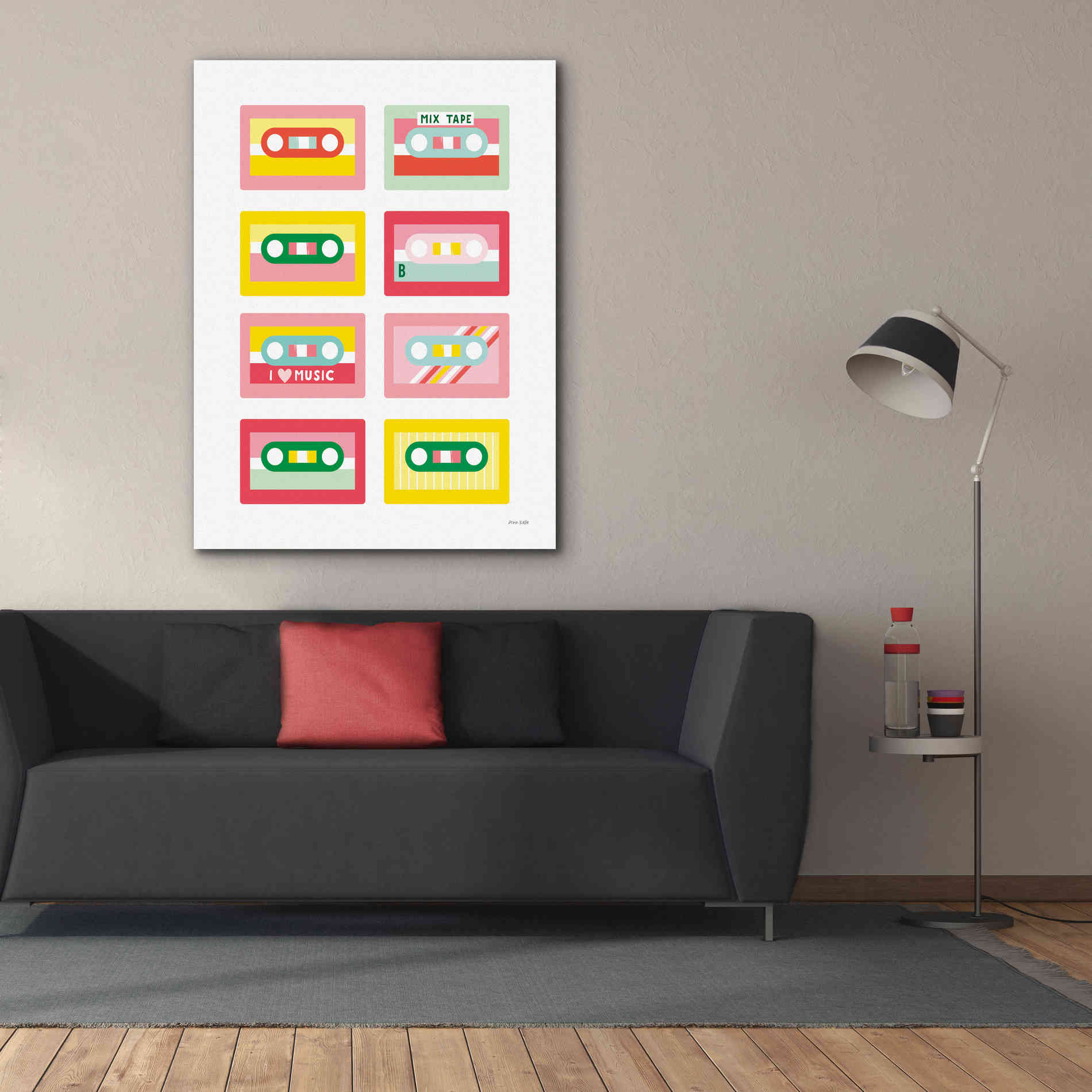 'Lets Listen to Music III' by Ann Kelle Designs, Canvas Wall Art,40 x 54