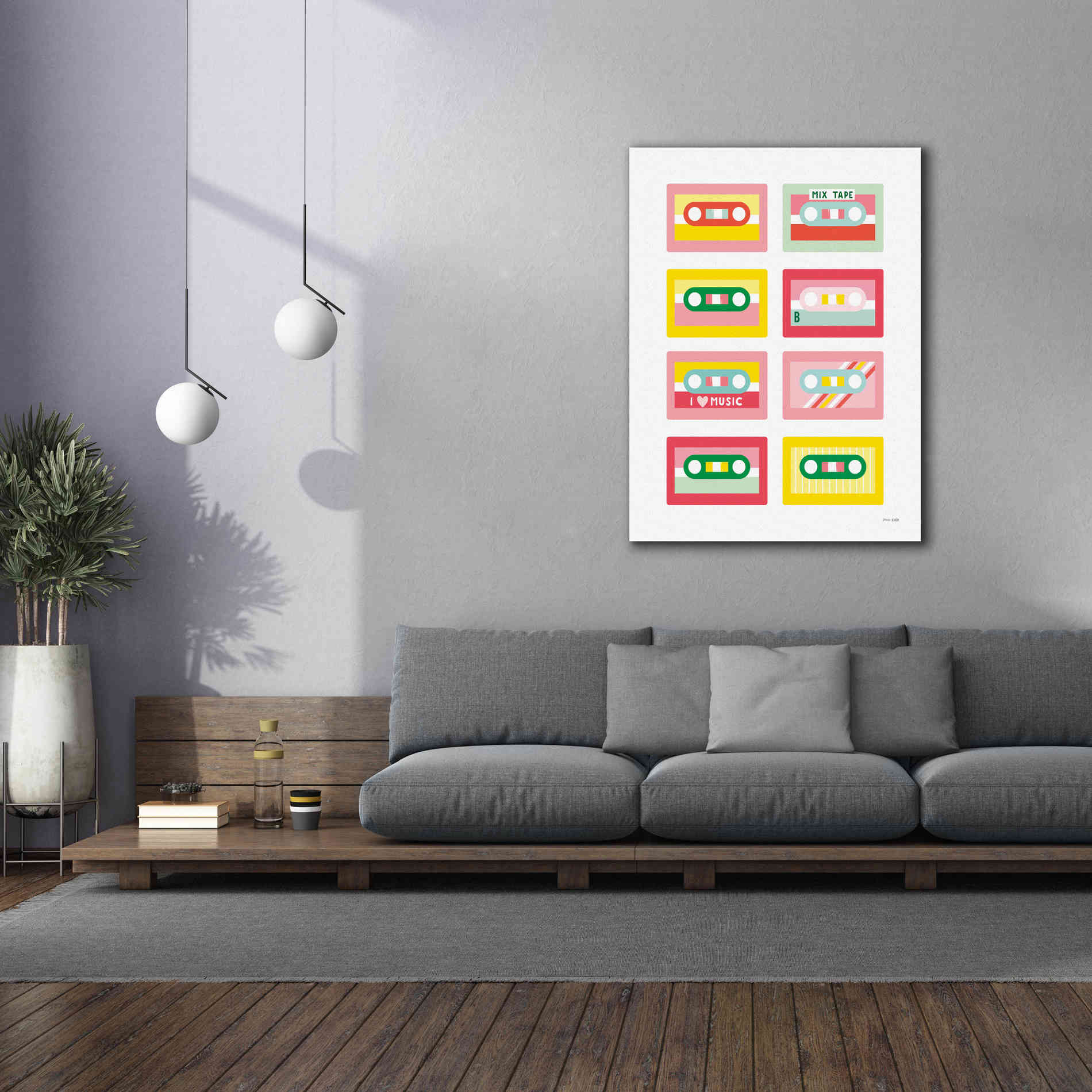 'Lets Listen to Music III' by Ann Kelle Designs, Canvas Wall Art,40 x 54