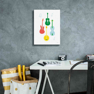 'Lets Listen to Music IV' by Ann Kelle Designs, Canvas Wall Art,12 x 16
