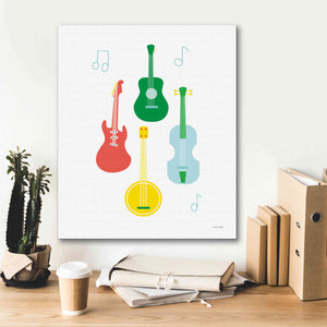 'Lets Listen to Music IV' by Ann Kelle Designs, Canvas Wall Art,20 x 24