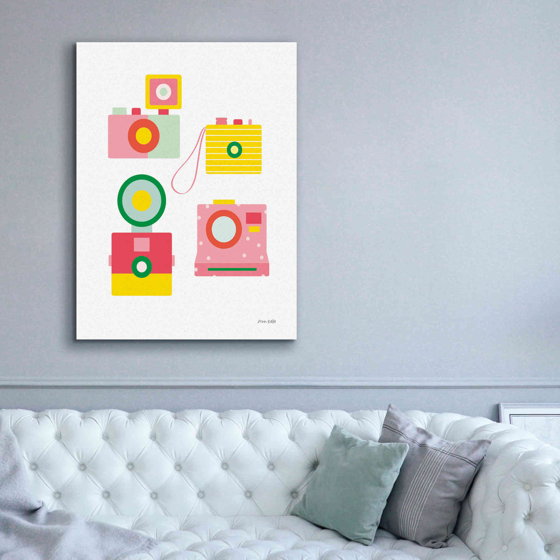 'Camera Shy II' by Ann Kelle Designs, Canvas Wall Art,40 x 54