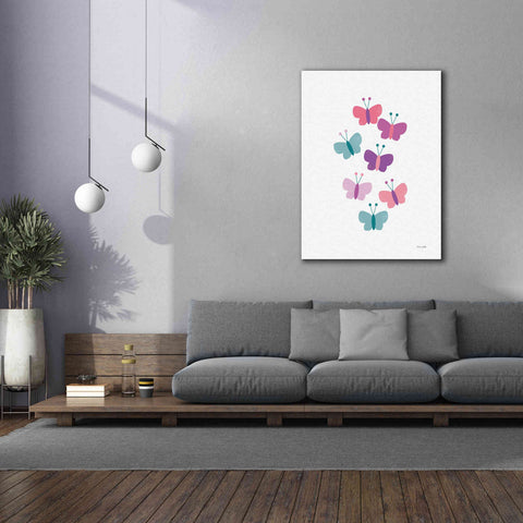 Image of 'Butterfly Friends Girly' by Ann Kelle Designs, Canvas Wall Art,40 x 54