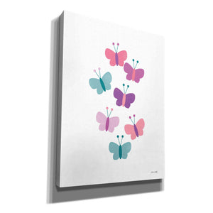 'Butterfly Friends Girly' by Ann Kelle Designs, Canvas Wall Art,12x16x1.1x0,20x24x1.1x0,26x30x1.74x0,40x54x1.74x0