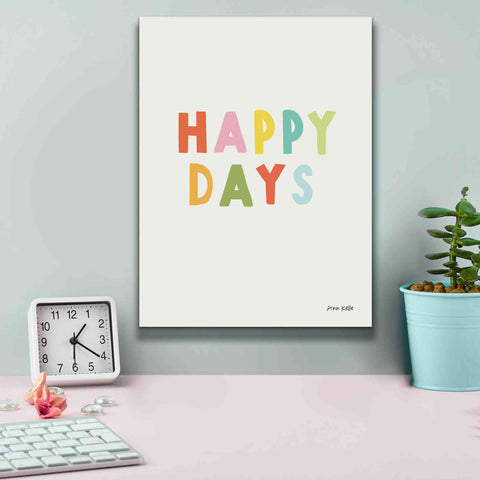 Image of 'Happy Days' by Ann Kelle Designs, Canvas Wall Art,12 x 16