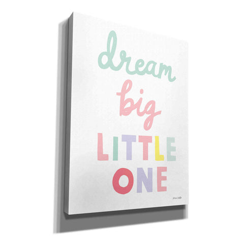 Image of 'Dream Big Little One Cursive' by Ann Kelle Designs, Canvas Wall Art,12x16x1.1x0,20x24x1.1x0,26x30x1.74x0,40x54x1.74x0