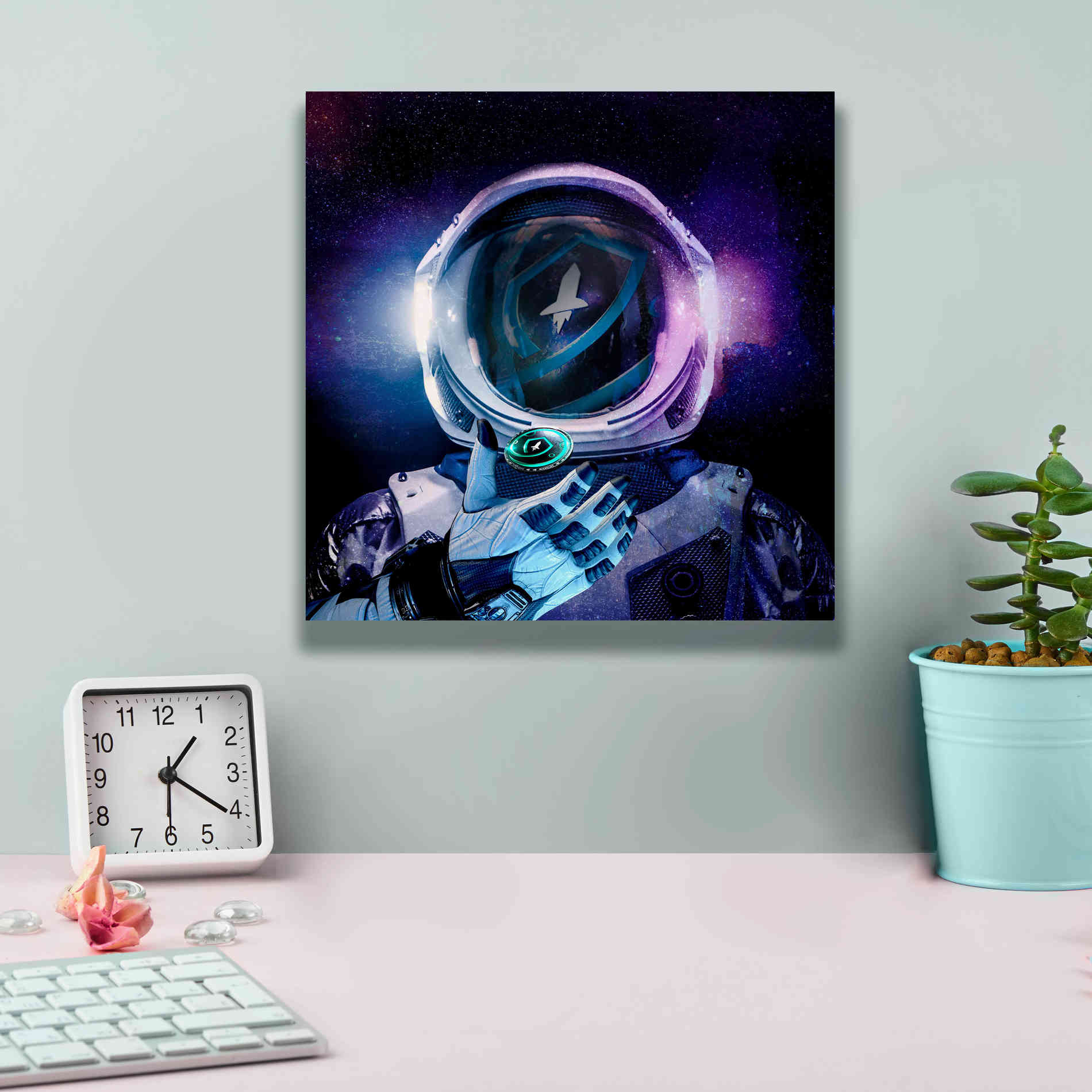 'SafeMoon Crypto,' Canvas Wall Art,12 x 12