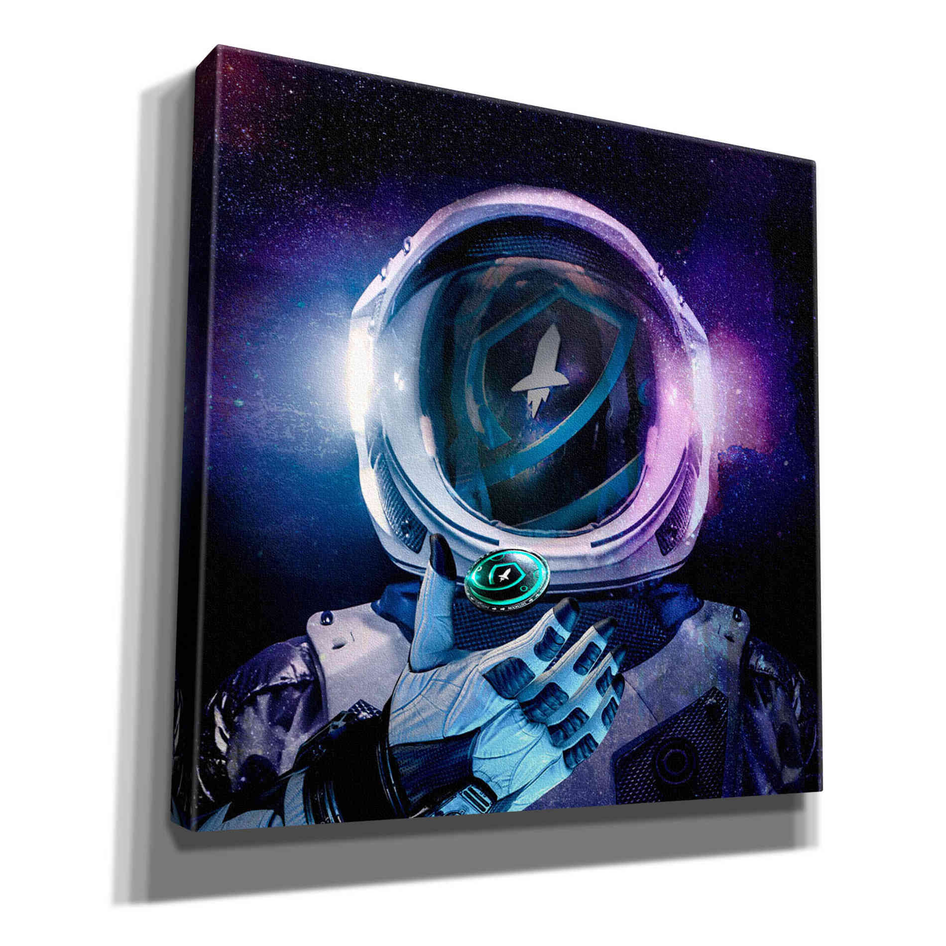 'SafeMoon Crypto,' Canvas Wall Art,12x12x1.1x0,18x18x1.1x0,26x26x1.74x0,37x37x1.74x0