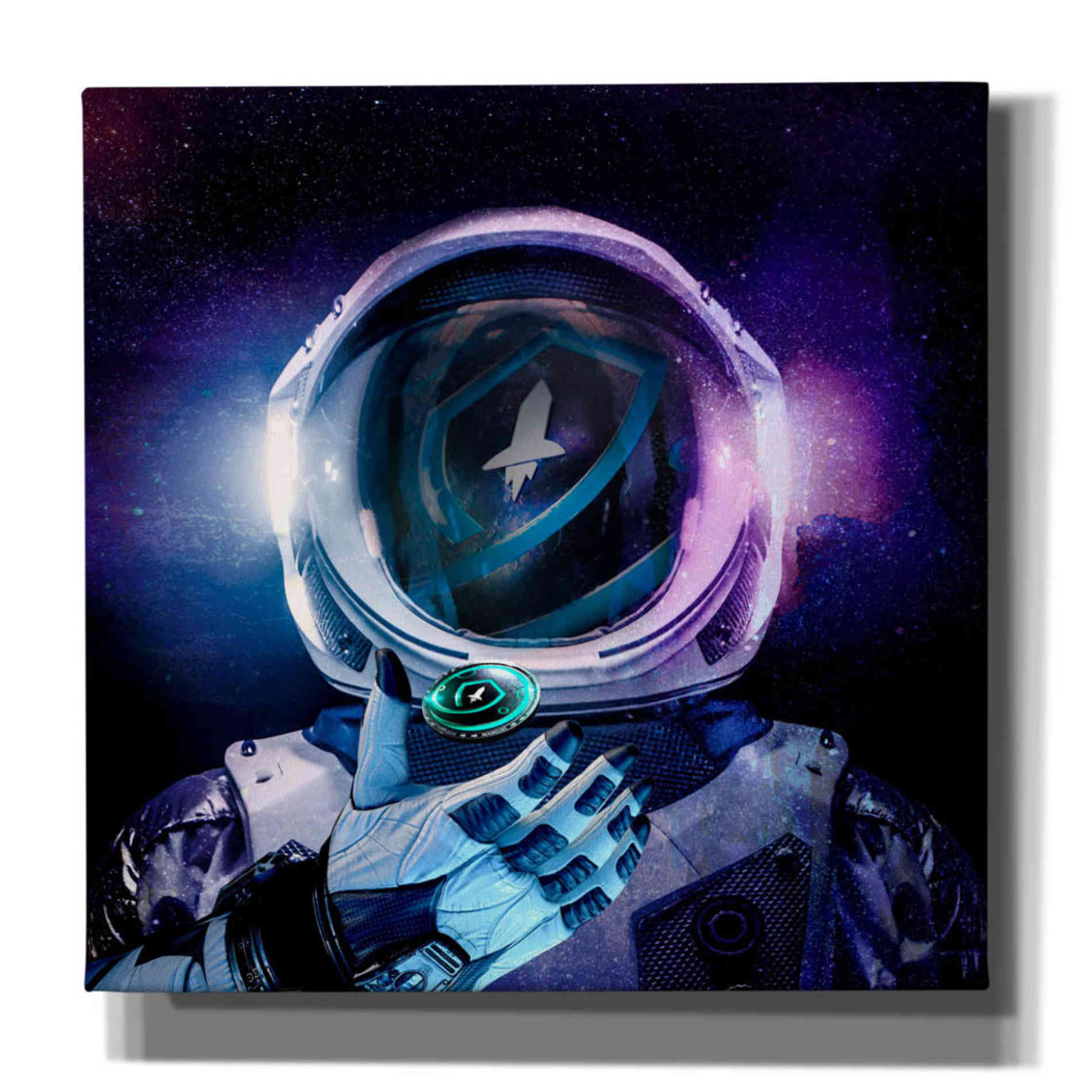 'SafeMoon Crypto,' Canvas Wall Art,12x12x1.1x0,18x18x1.1x0,26x26x1.74x0,37x37x1.74x0