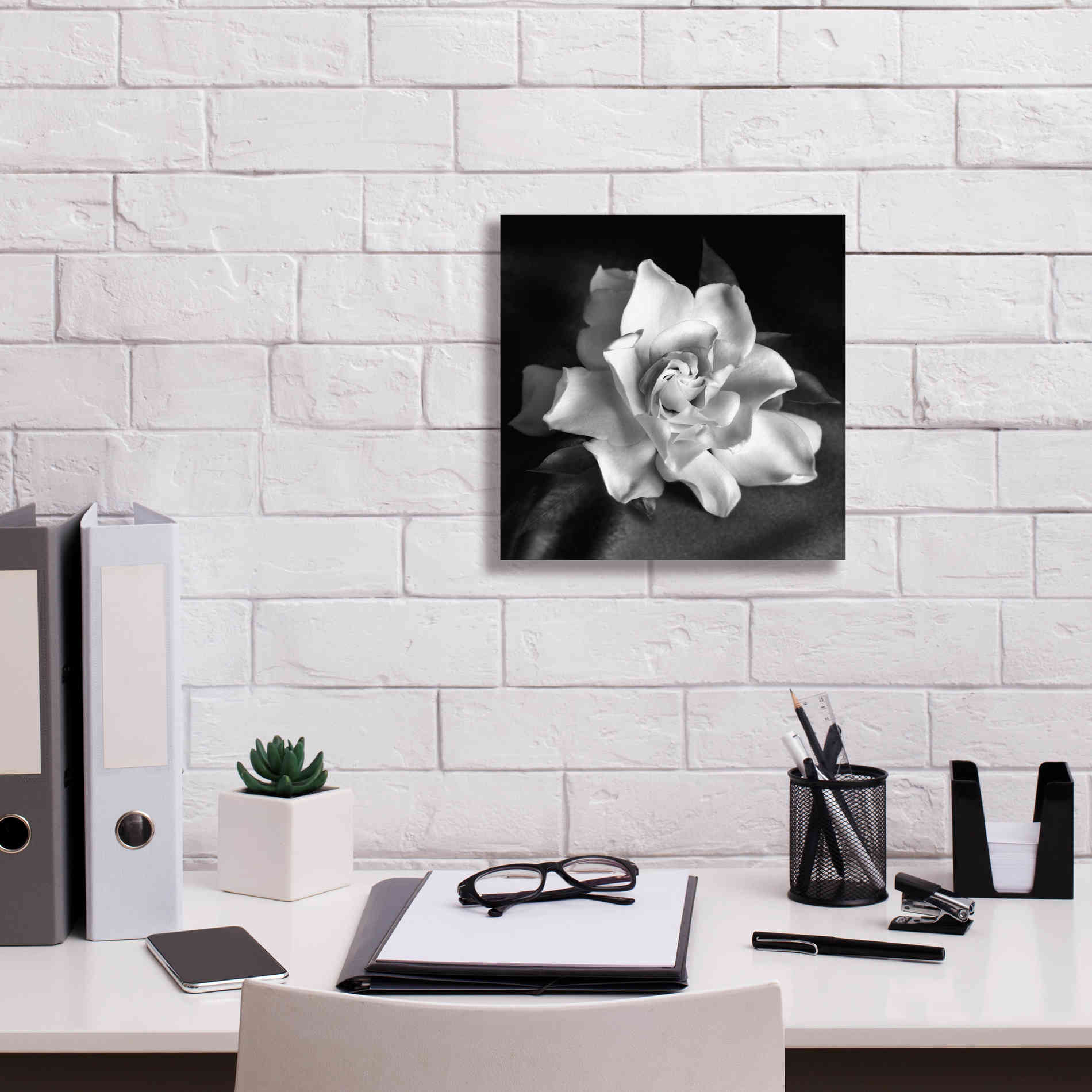 'Gardenia' by Debra Van Swearingen, Canvas Wall Art,12 x 12