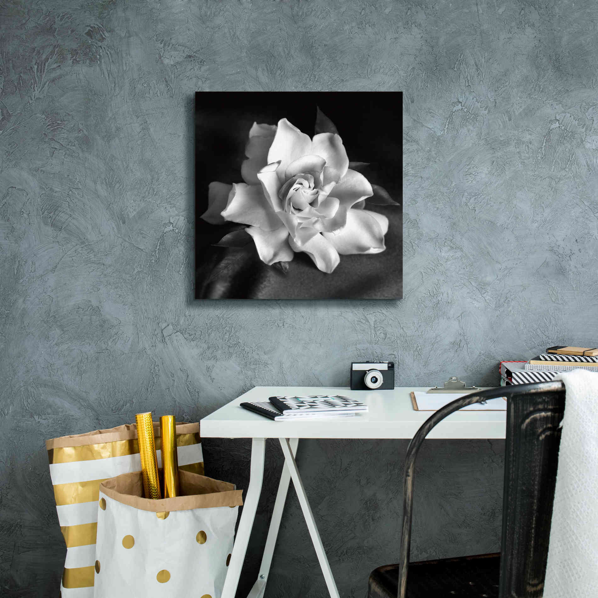 'Gardenia' by Debra Van Swearingen, Canvas Wall Art,18 x 18