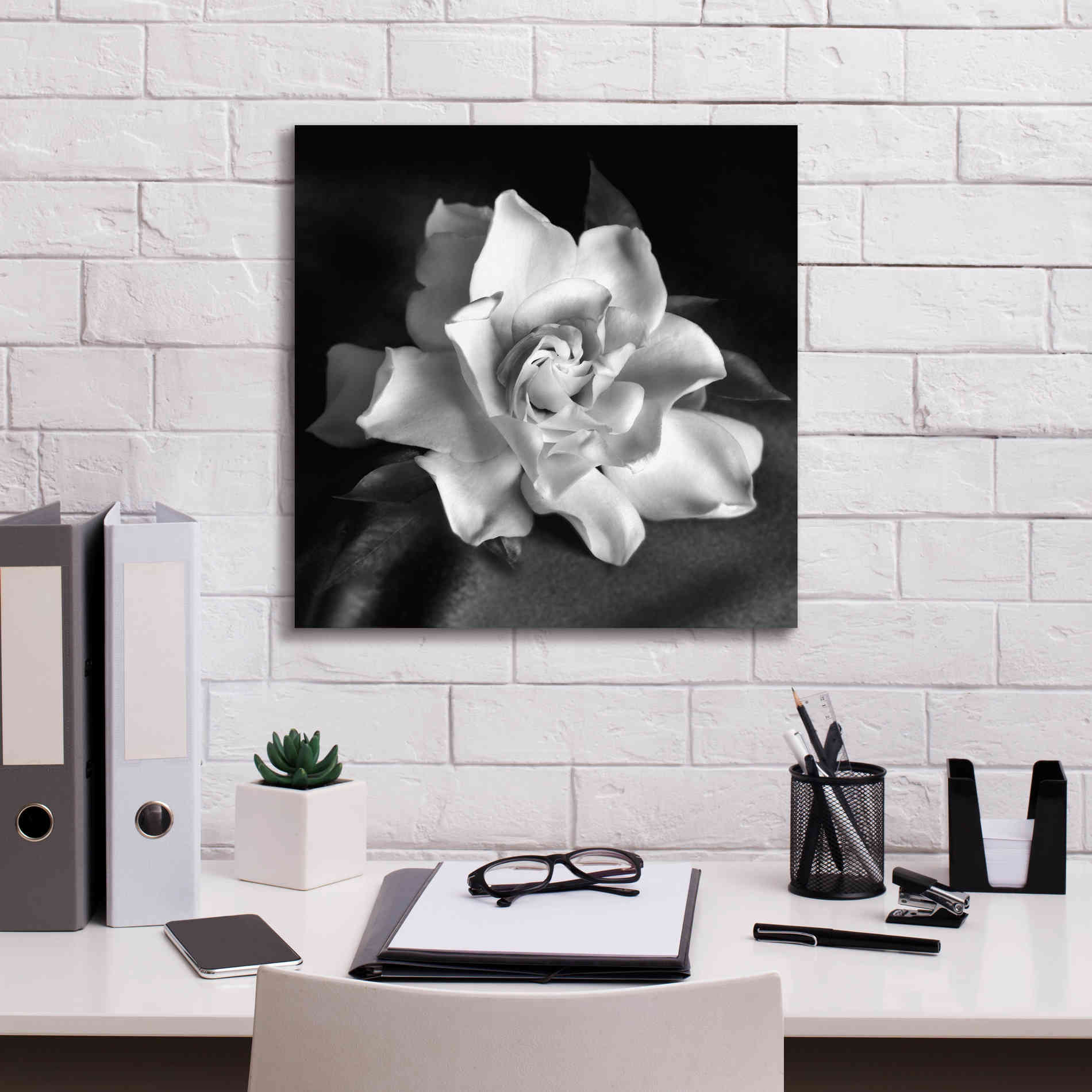 'Gardenia' by Debra Van Swearingen, Canvas Wall Art,18 x 18