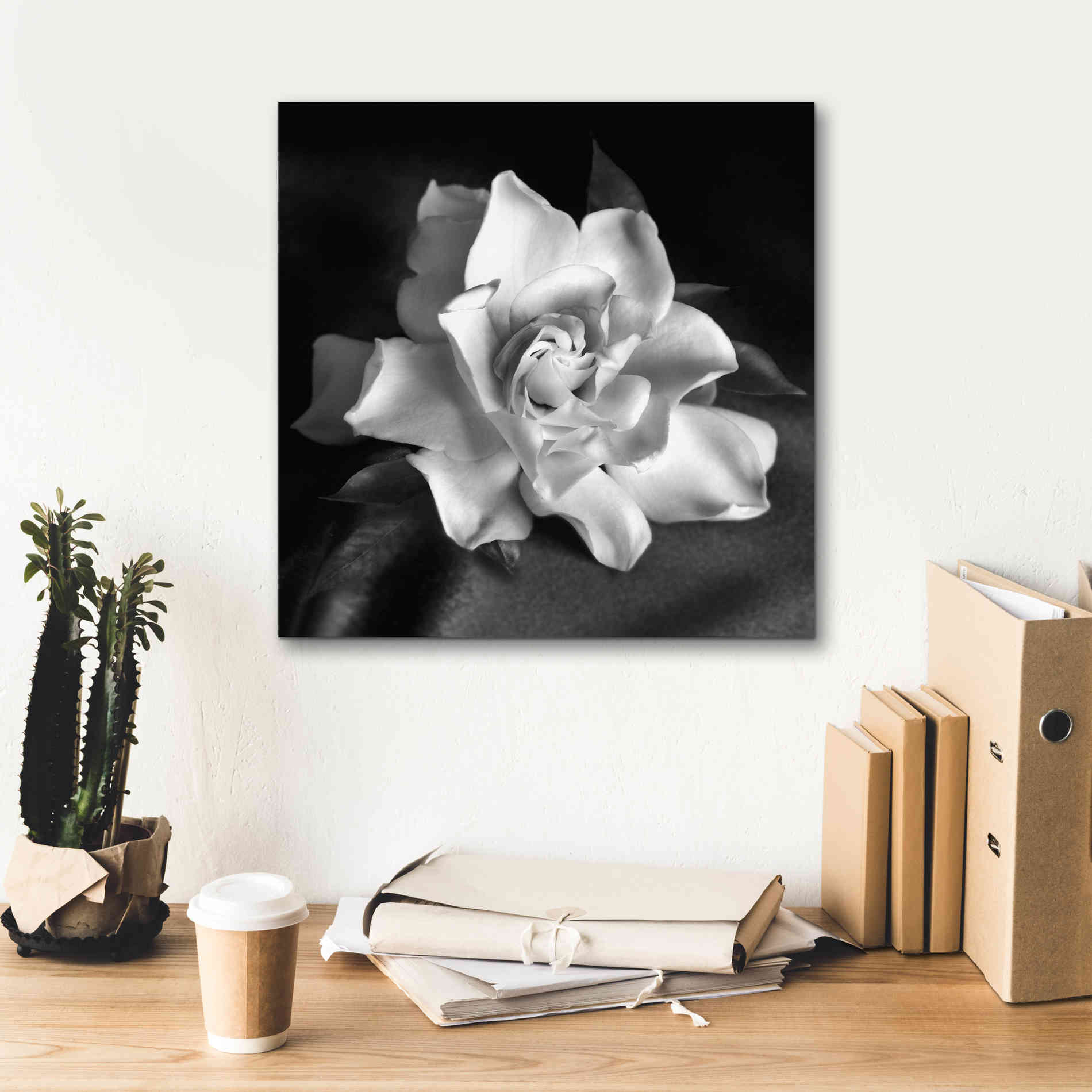 'Gardenia' by Debra Van Swearingen, Canvas Wall Art,18 x 18