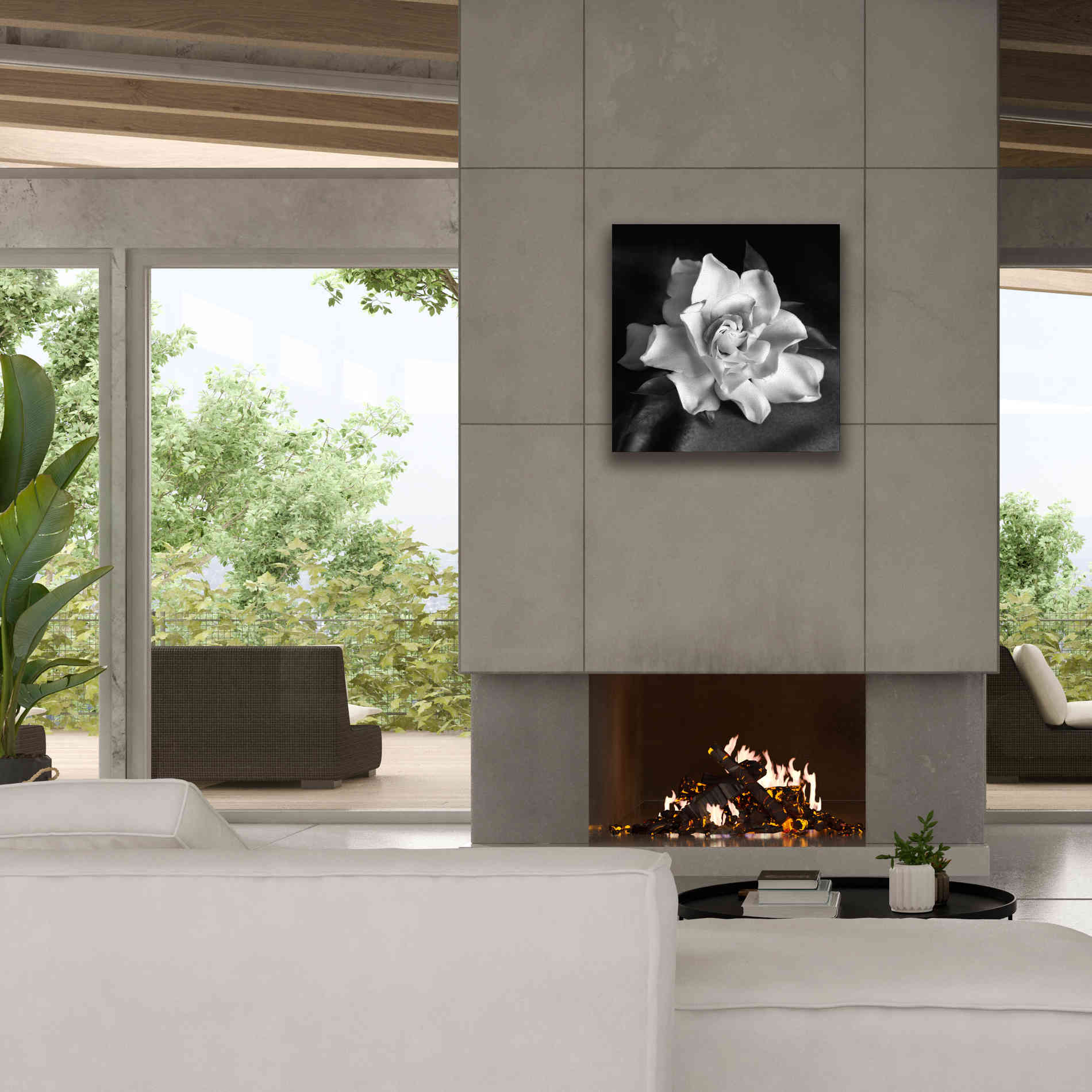 'Gardenia' by Debra Van Swearingen, Canvas Wall Art,26 x 26