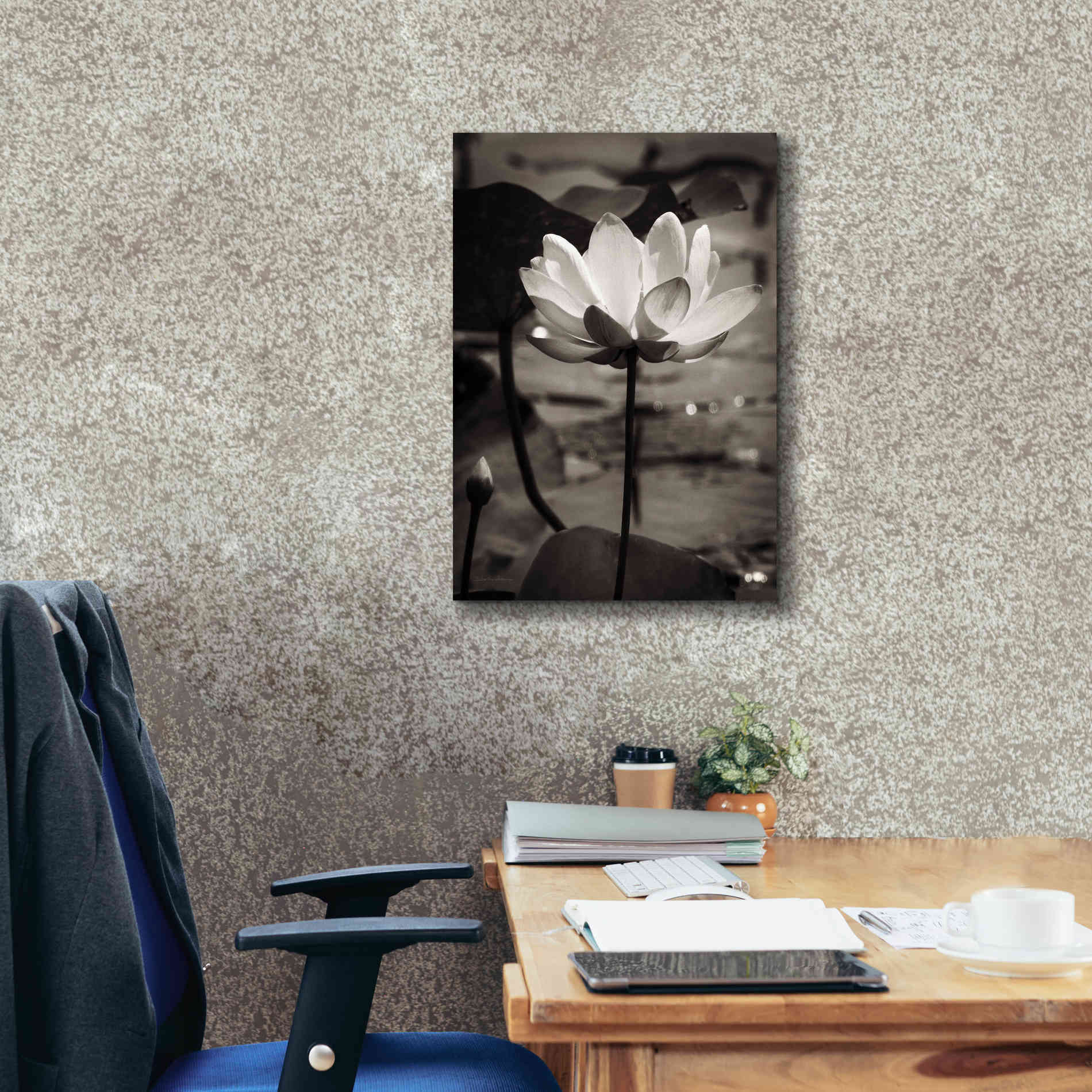 'Lotus Flower IX' by Debra Van Swearingen, Canvas Wall Art,18 x 26